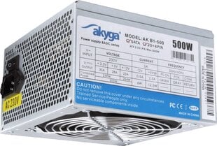 Akyga ATX AK-B1-500 500W цена и информация | Источники питания | hansapost.ee