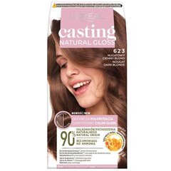 Juuksevärv L'oreal Paris Casting Natural Gloss Nr. 623 Nougat Dark Blonde hind ja info | Juuksevärvid | hansapost.ee