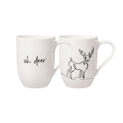 Like by Villeroy & Boch Statement Xmas Set Reindeer набор чашек, 2 шт. цена и информация | Стаканы, фужеры, кувшины | hansapost.ee