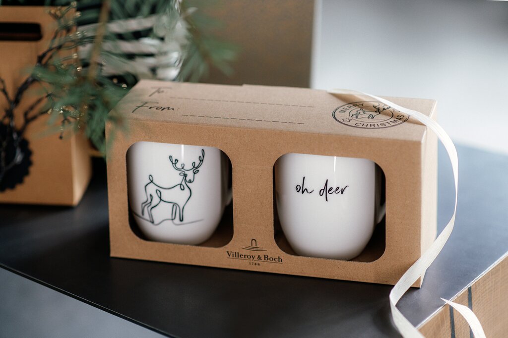 Villeroy & Boch Xmas Set Reindeer tasside komplekt, 2 tk hind ja info | Klaasid, kruusid ja kannud | hansapost.ee