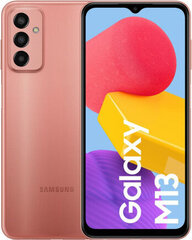 Samsung Galaxy M13, 4/128GB, Dual SIM, Orange Copper цена и информация | Мобильные телефоны | hansapost.ee