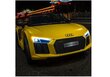 Elektriline sportauto lastele Audi R8 Spyder, kollane hind ja info | Laste elektriautod | hansapost.ee