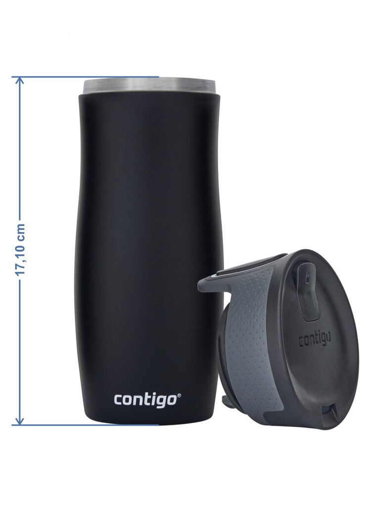 Termokruus, Contigo West Loop 470 ml, Must - Glamour hind ja info | Termosed ja termokruusid | hansapost.ee