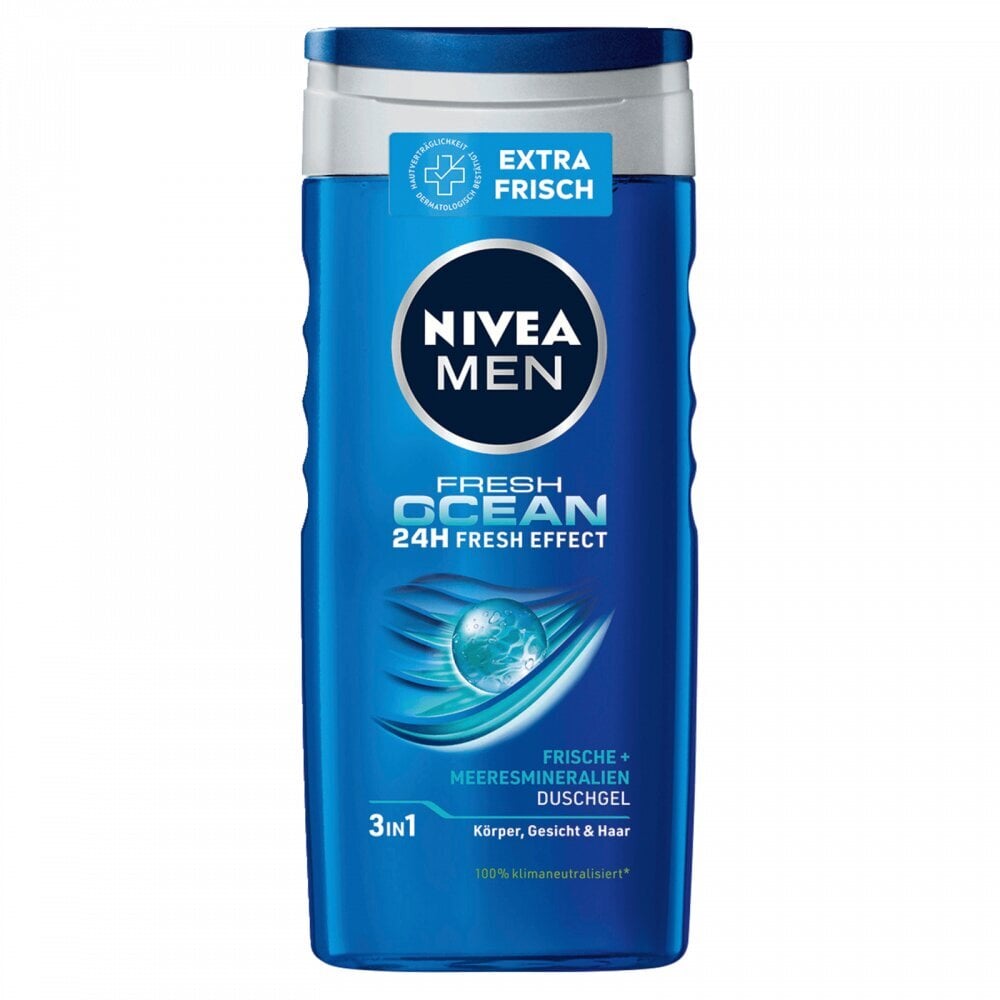 NIVEA MEN Fresh Ocean dušigeel, 250 ml. hind ja info | Dušigeelid, õlid | hansapost.ee