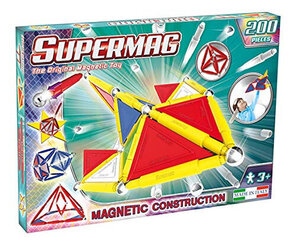 Magnetiline konstruktor Supermag Primary, 0160, 200-osaline цена и информация | Конструкторы и кубики | hansapost.ee