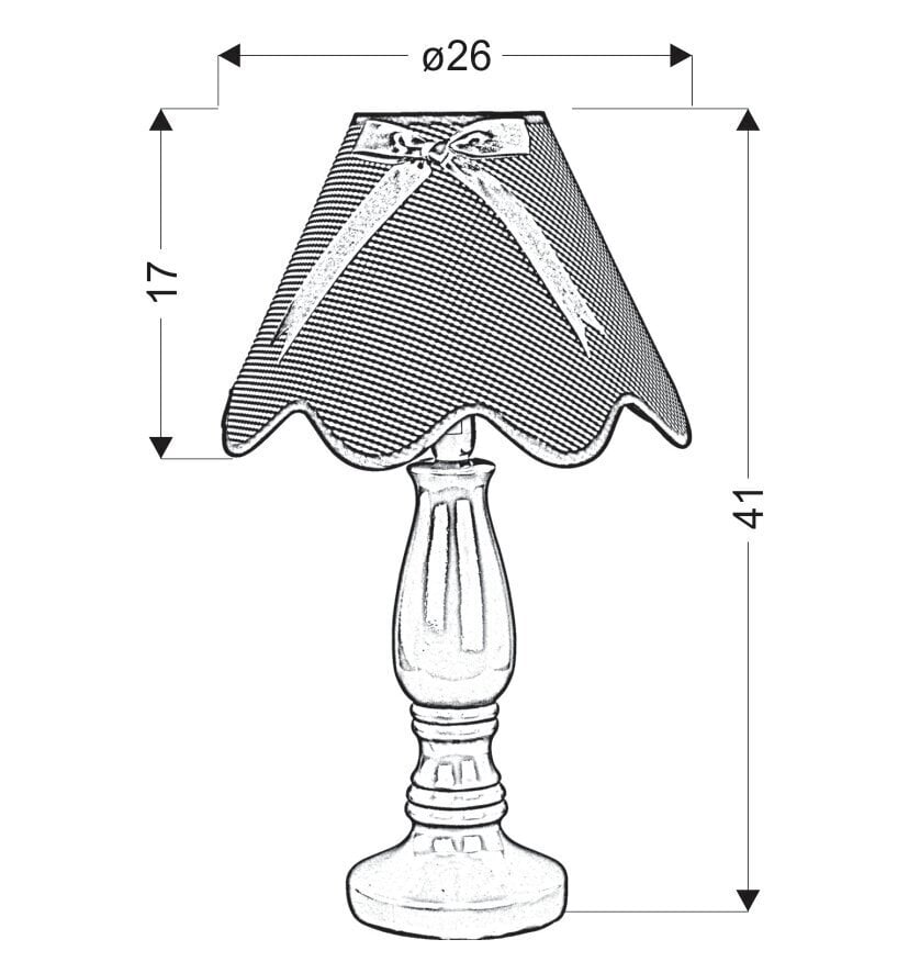 Candellux laualamp Lola hind ja info | Laualambid | hansapost.ee