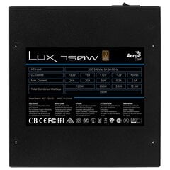 Aerocool Aerolux-750-80BRONZE цена и информация | Aerocool Компьютерная техника | hansapost.ee