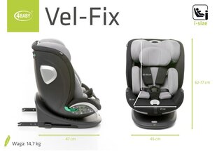 Стул Vel-fix 0-36 кг i-size 4baby, серый цена и информация | Автокресла | hansapost.ee