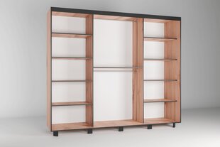 Шкаф ADRK Furniture Bergamo, 250 см, коричневый цена и информация | Шкафы | hansapost.ee