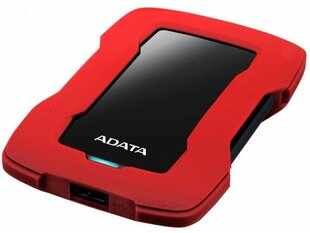 ADATA HD330 2000 GB, 2.5 ", USB 3.1, Red цена и информация | Жёсткие диски (SSD, HDD) | hansapost.ee