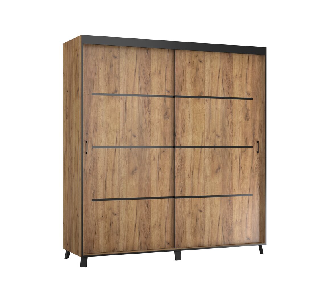 Riidekapp ADRK Furniture Berke, 200 cm, pruun hind ja info | Kapid | hansapost.ee