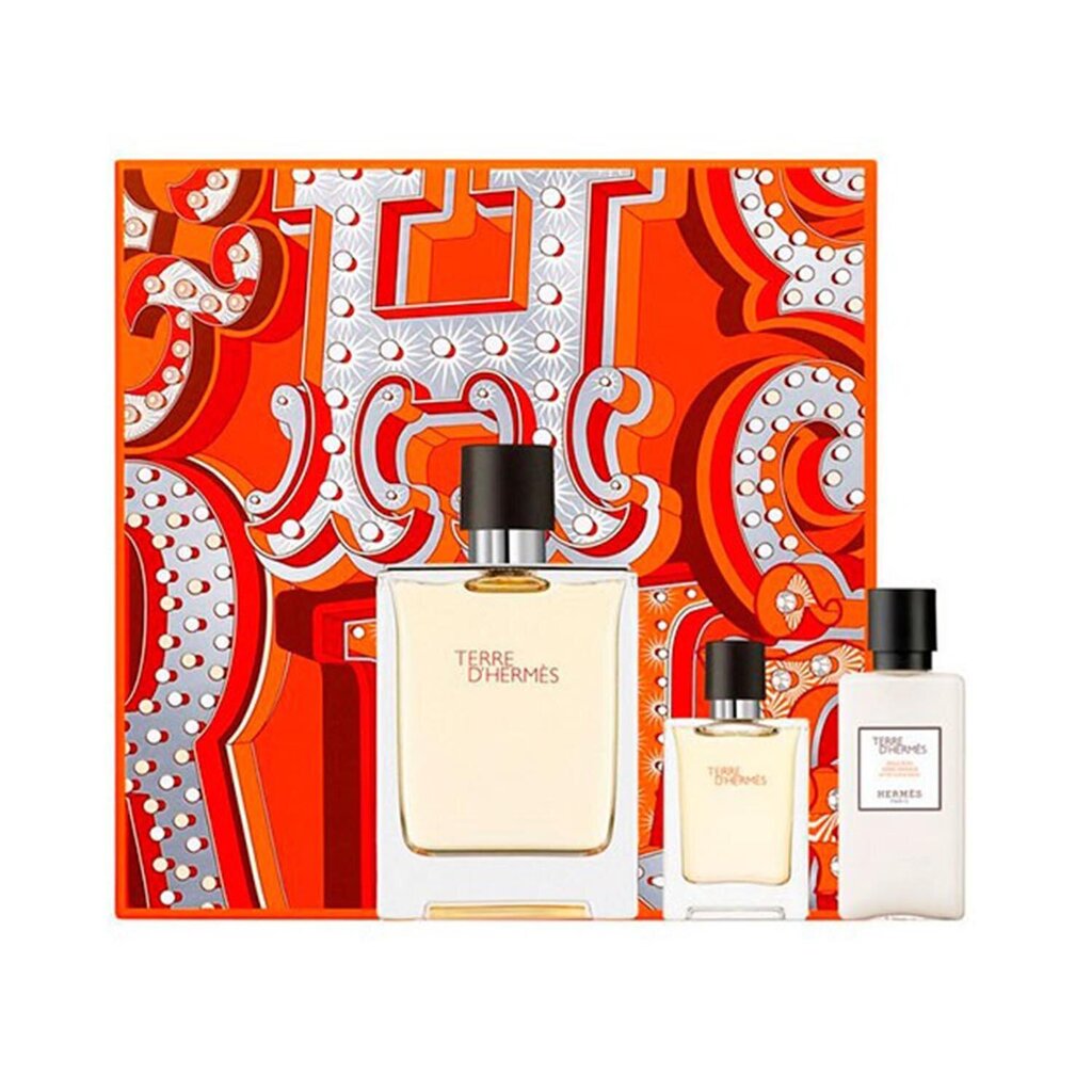 Komplekt Hermes Terre d'Hermes meestele: tualettvesi EDT 100 + mini tualettvesi EDT, 12,5 ml + habemeajamisjärgne losjoon, 40 ml hind ja info | Parfüümid meestele | hansapost.ee