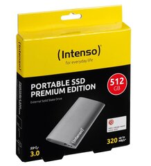 Жесткий диск INTENSO 512GB USB 3.0 1,8 3823450 цена и информация | Жесткий диск Seagate ST1000VX005 | hansapost.ee