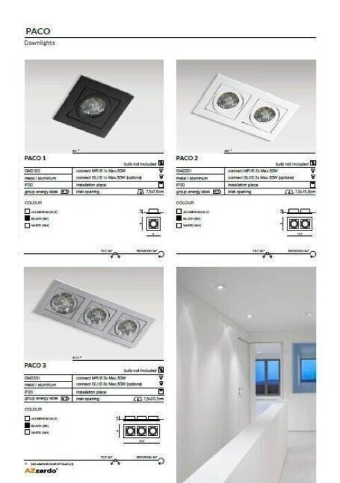 Azzardo süvistatav valgusti Paco 3 цена и информация | Süvistatavad LED valgustid | hansapost.ee