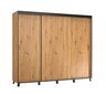 Riidekapp ADRK Furniture Bergamo, 250 cm, pruun hind ja info | Kapid | hansapost.ee