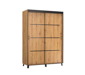 Riidekapp ADRK Furniture Berke, 150 cm, pruun hind ja info | Kapid | hansapost.ee