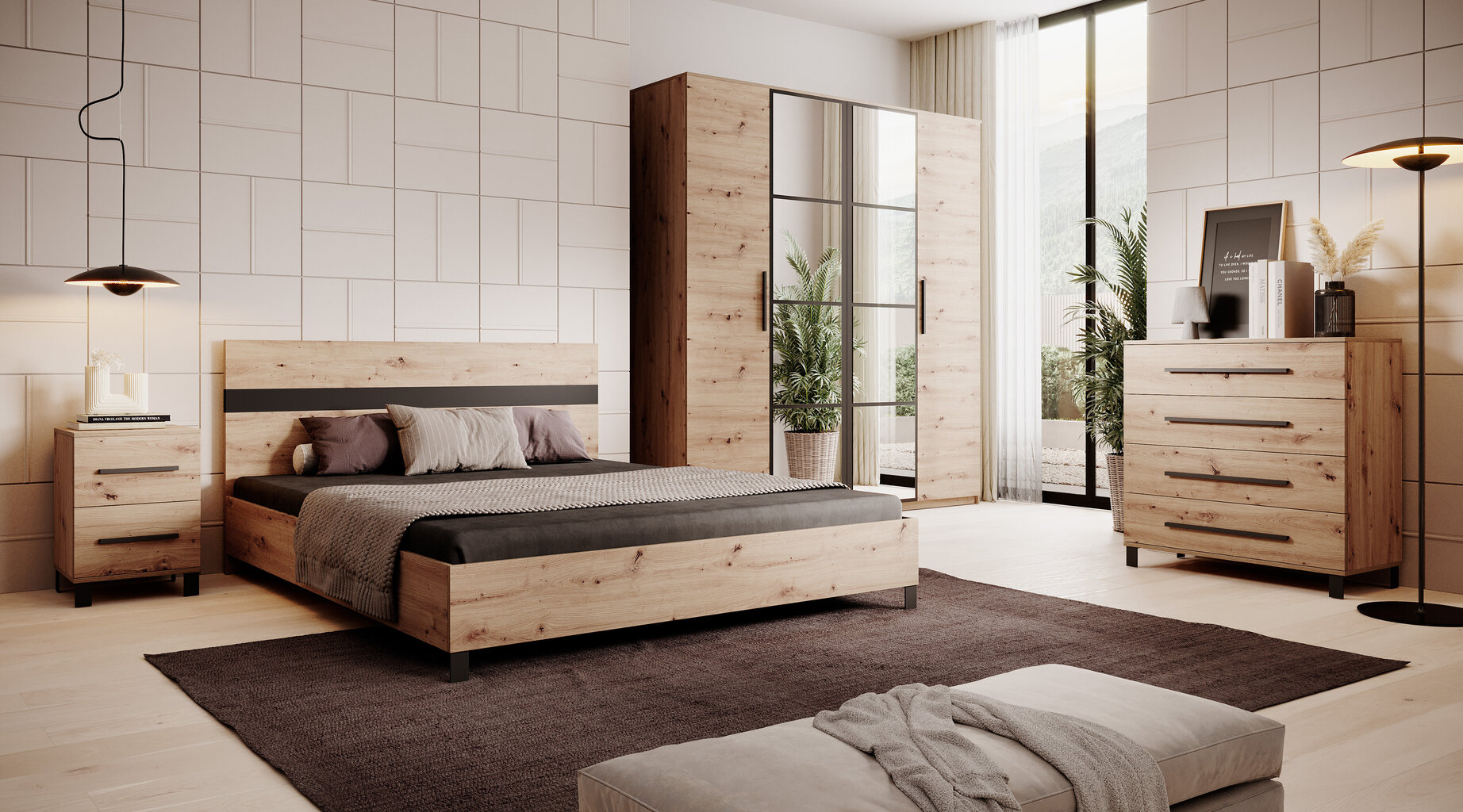 Voodi ADRK Furniture Malen, 160x200 cm, pruun hind ja info | Voodid | hansapost.ee