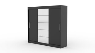 Шкаф ADRK Furniture Erwin 235, черный цена и информация | Шкафы | hansapost.ee