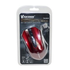 Vakoss TM-658UR, punane цена и информация | Компьютерные мыши | hansapost.ee