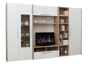 Секция ADRK Furniture Smera, белый/коричневый цвет цена и информация | Секции | hansapost.ee