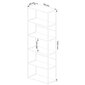 Metallist loft stiilis riiul 70 cm - valge-sonoma tamm - 6 riiulit цена и информация | Riiulid | hansapost.ee