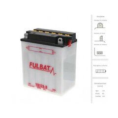 Aku FULBAT YB12A-B, 12 Ah 12V hind ja info | Mootorrataste akud | hansapost.ee