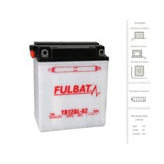 Aku FULBAT YB12AL-A2, 12 Ah 12V hind ja info | Mootorrataste akud | hansapost.ee