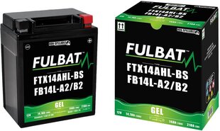 Aku Fulbat GTX14AHL-BS, 14 Ah 175 A ET 12V hind ja info | Mootorrataste akud | hansapost.ee