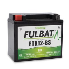 Аккумулятор FULBAT FTX12-BS, 10 Aч 180 A EN 12В цена и информация | Мото аккумуляторы | hansapost.ee