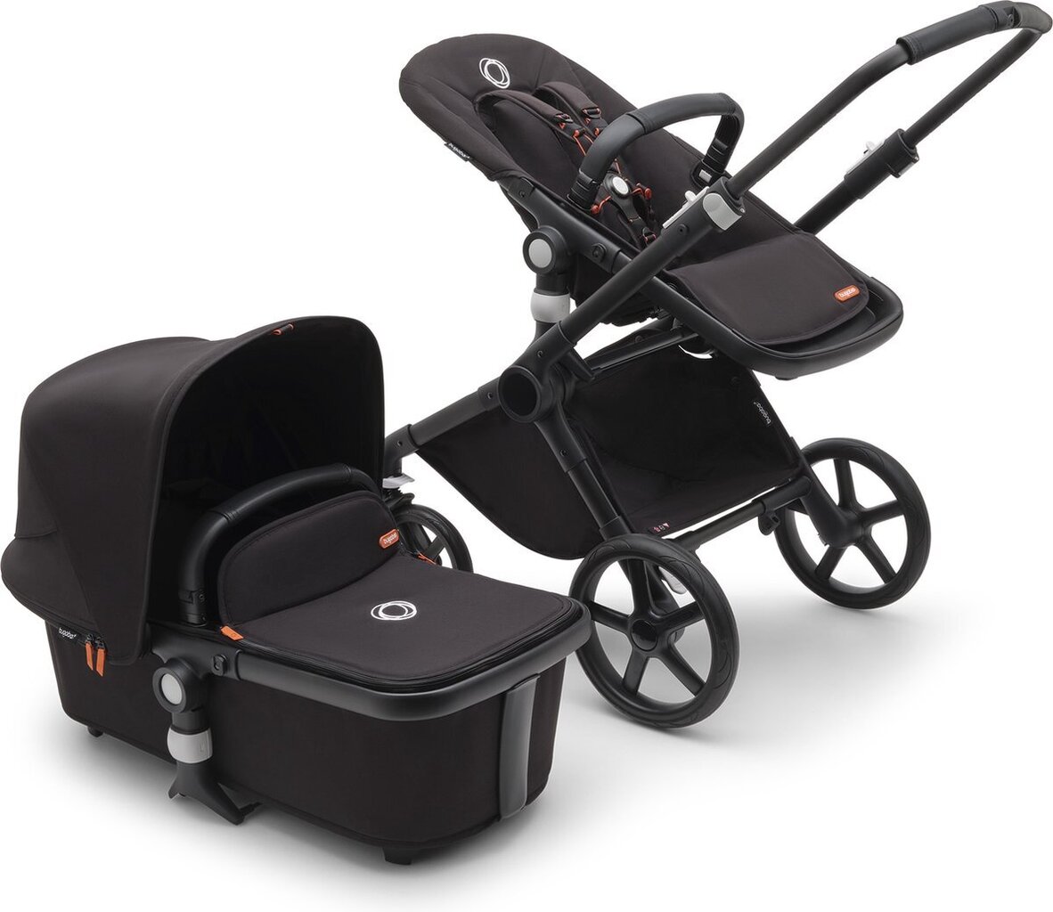 Bugaboo Fox Cub universaalne lapsevanker, Black/Midnight Black-Midnight Black цена и информация | Vankrid, jalutuskärud | hansapost.ee