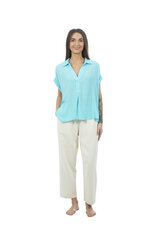 Женская блуза Tom Tailor, бирюзовый цвет цена и информация | Женские блузки, рубашки | hansapost.ee