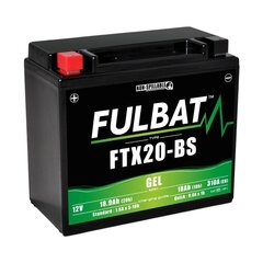 Аккумулятор Fulbat GTX20-BS, 18 Ач 310 А EN 12В цена и информация | Аккумуляторы | hansapost.ee