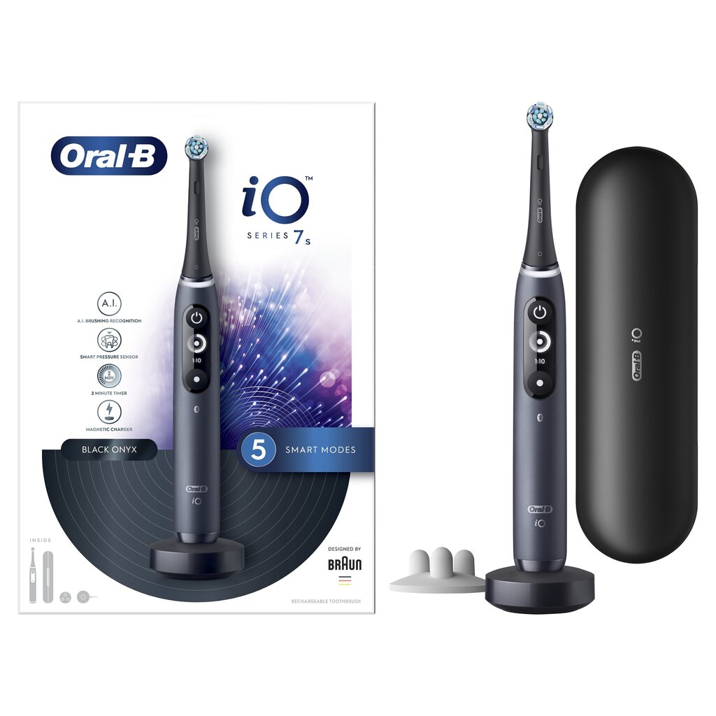 Elektriline hambahari iOM7.1B2.2BC Oral-B iO 7 Black Onyx цена и информация | Elektrilised hambaharjad | hansapost.ee