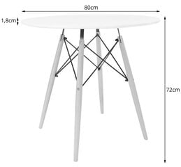 Стол TODI, черный цвет цена и информация | Кухонные и обеденные столы | hansapost.ee
