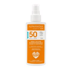 Органический солнцезащитный спрей Alphanova Sun SPF50, 125 мл цена и информация | Кремы от загара | hansapost.ee