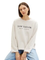 Tom Tailor naiste dressipluus, beež-triibuline hind ja info | T-särgid naistele | hansapost.ee