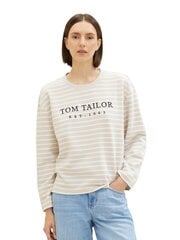 Женская футболка Tom Tailor, бежевый цвет цена и информация | Женские футболки | hansapost.ee