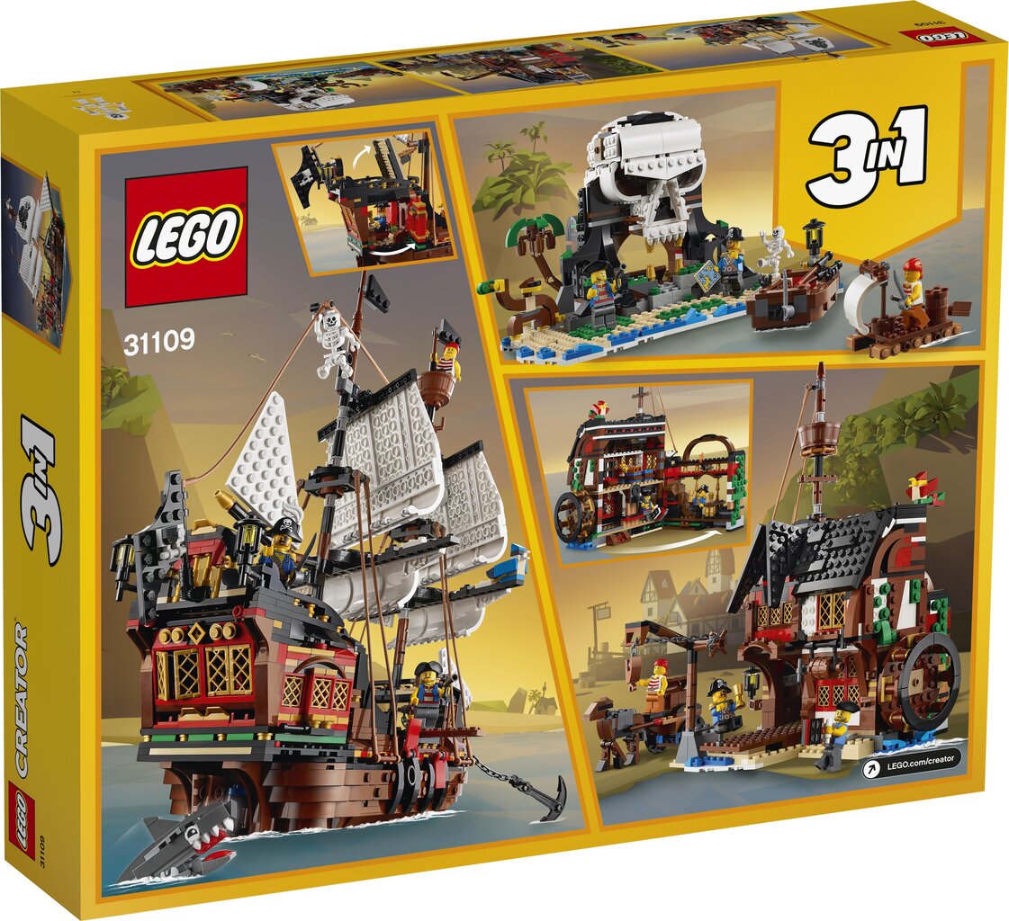 31109 LEGO® Creator Piraadilaev цена и информация | Klotsid ja konstruktorid | hansapost.ee