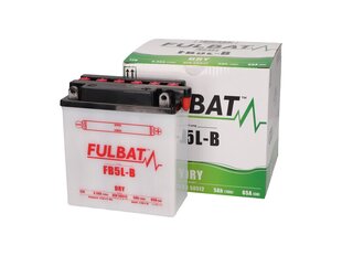 Аккумулятор Fulbat YB5L-B, 5 Ач 65 А EN 12В цена и информация | Аккумуляторы | hansapost.ee