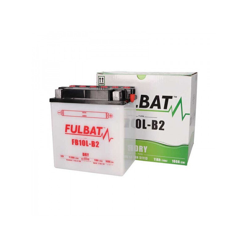 Aku FULBAT FB10L-B2, 11 Ah 130A EN 12V FULBAT YB10L-B2 цена и информация | Mootorrataste akud | hansapost.ee