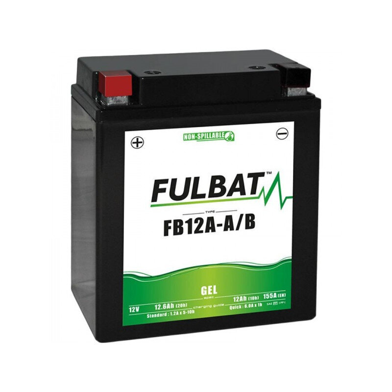 Aku FULBAT GB12A-A (FB12A-A/B Gel), 12 Ah 155 A EN 12V hind ja info | Mootorrataste akud | hansapost.ee