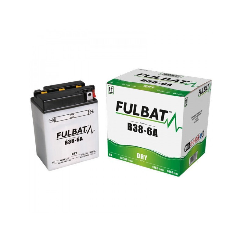 Aku FULBAT B38-6A, 13 Ah 105A EN 6V hind ja info | Mootorrataste akud | hansapost.ee