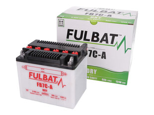 Аккумулятор Fulbat YB7C-A (FB7C-A), 8 Ач 85 А EN 12В цена и информация | Мото аккумуляторы | hansapost.ee