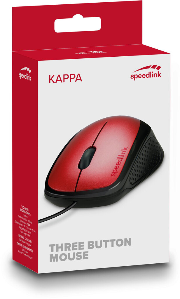 Speedlink SL-610011-RD, punane цена и информация | Arvutihiired | hansapost.ee