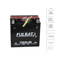 Аккумулятор FULBAT YTX14L-BS, 12 Ач 200 А EN 12В цена и информация | Аккумуляторы | hansapost.ee