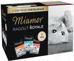 Miamor Ragout Royal vasikaliha, kalkuniliha, lõhega, 12x100g hind ja info | Kassikonservid | hansapost.ee