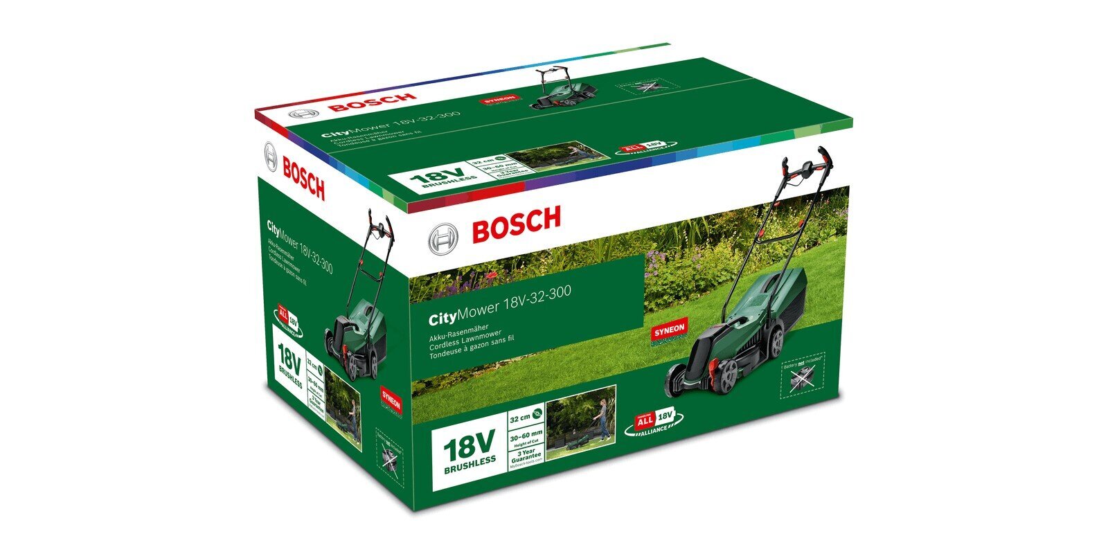 Akuga muruniiduk Bosch CityMower 18V-32-300 06008B9A07 цена и информация | Muruniidukid | hansapost.ee