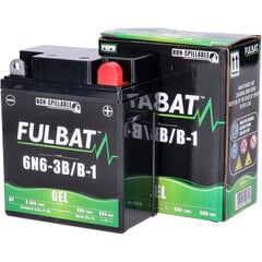 Aku Fulbat 6N6-3B/B1, 6,3 Ah 50 A EN 6V hind ja info | Mootorrataste akud | hansapost.ee