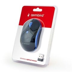 Gembird MUSW-4B-03-B, черный/синий цена и информация | Мыши | hansapost.ee