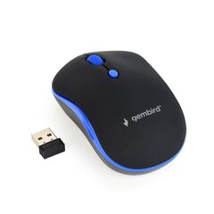 Gembird MUSW-4B-03-B, черный/синий цена и информация | Компьютерные мыши | hansapost.ee